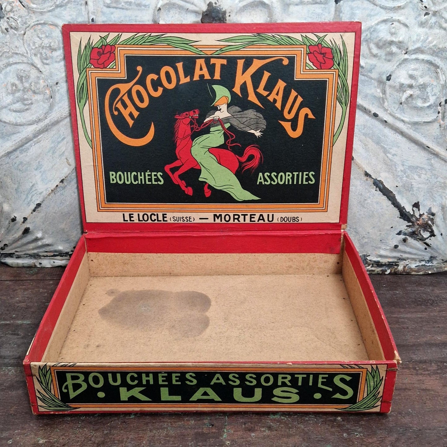 Boîte publicitaire « Chocolat Klaus », Vers 1910-1920