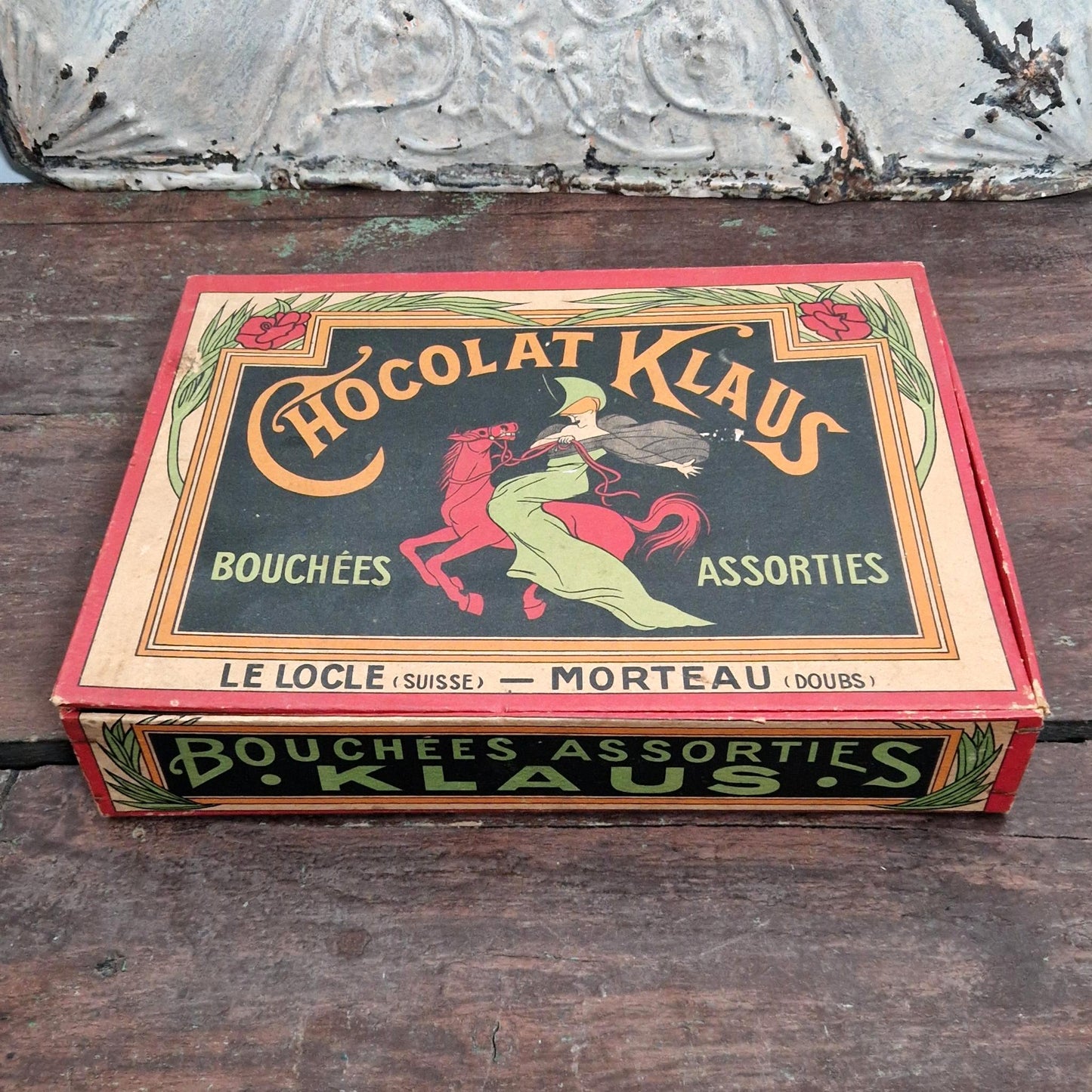 Boîte publicitaire « Chocolat Klaus », Vers 1910-1920