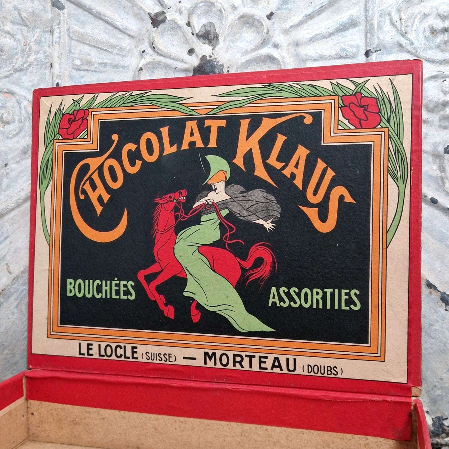Boîte publicitaire « Chocolat Klaus », Vers 1910-1920