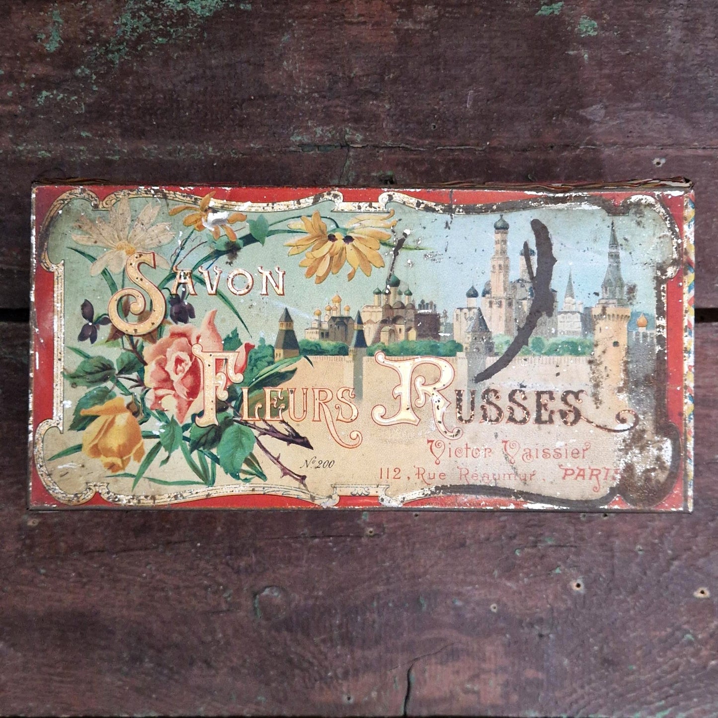 Boîte « Savon Fleurs Russes » - Victor Vaissier, Vers 1900