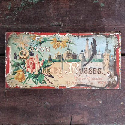 Boîte « Savon Fleurs Russes » - Victor Vaissier, Vers 1900