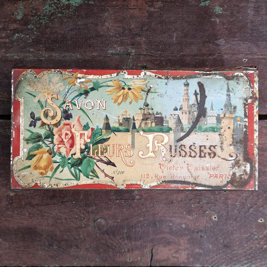 "Russian Flowers" Soap Box - Victor Vaissier, Circa 1900