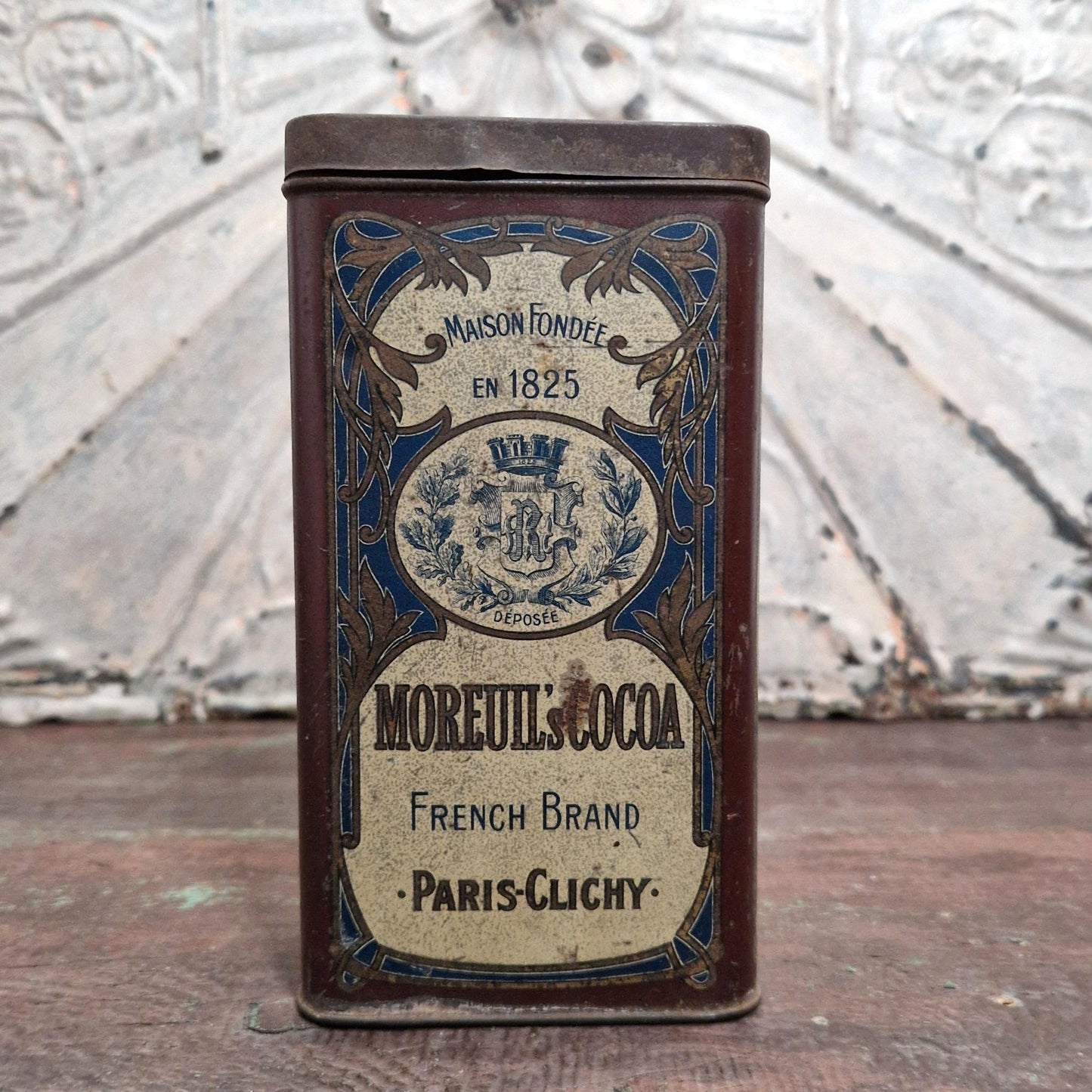 Rare Boîte Cacao Moreuil (Paris-Clichy) - 500g