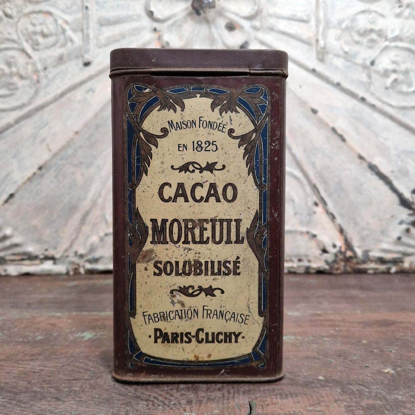 Rare Boîte Cacao Moreuil (Paris-Clichy) - 500g