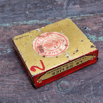 Rare boîte biscuits Drouin - Avignon, Vers 1900