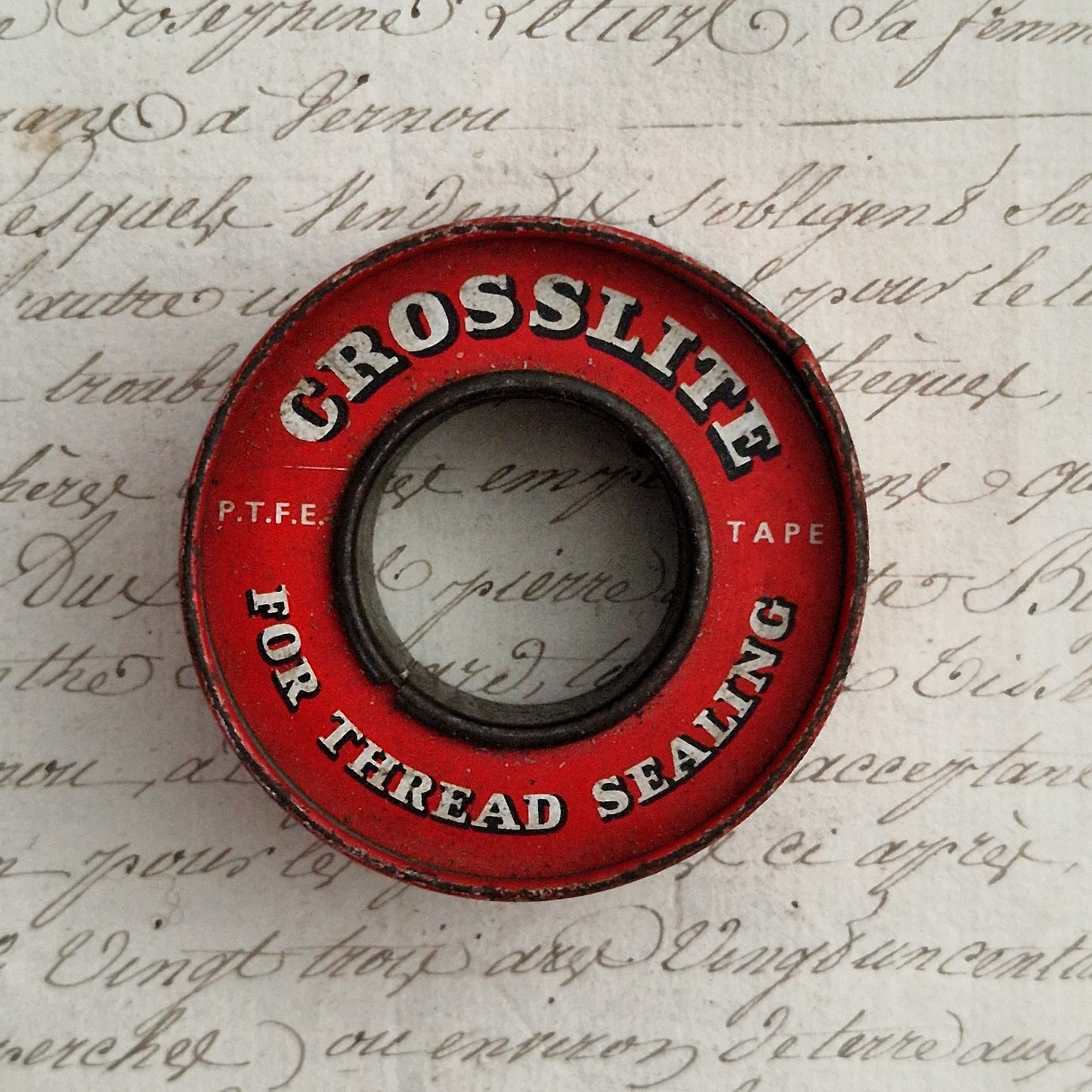 Boîte de ruban téflon « Crosslite » - Tôle lithographiée