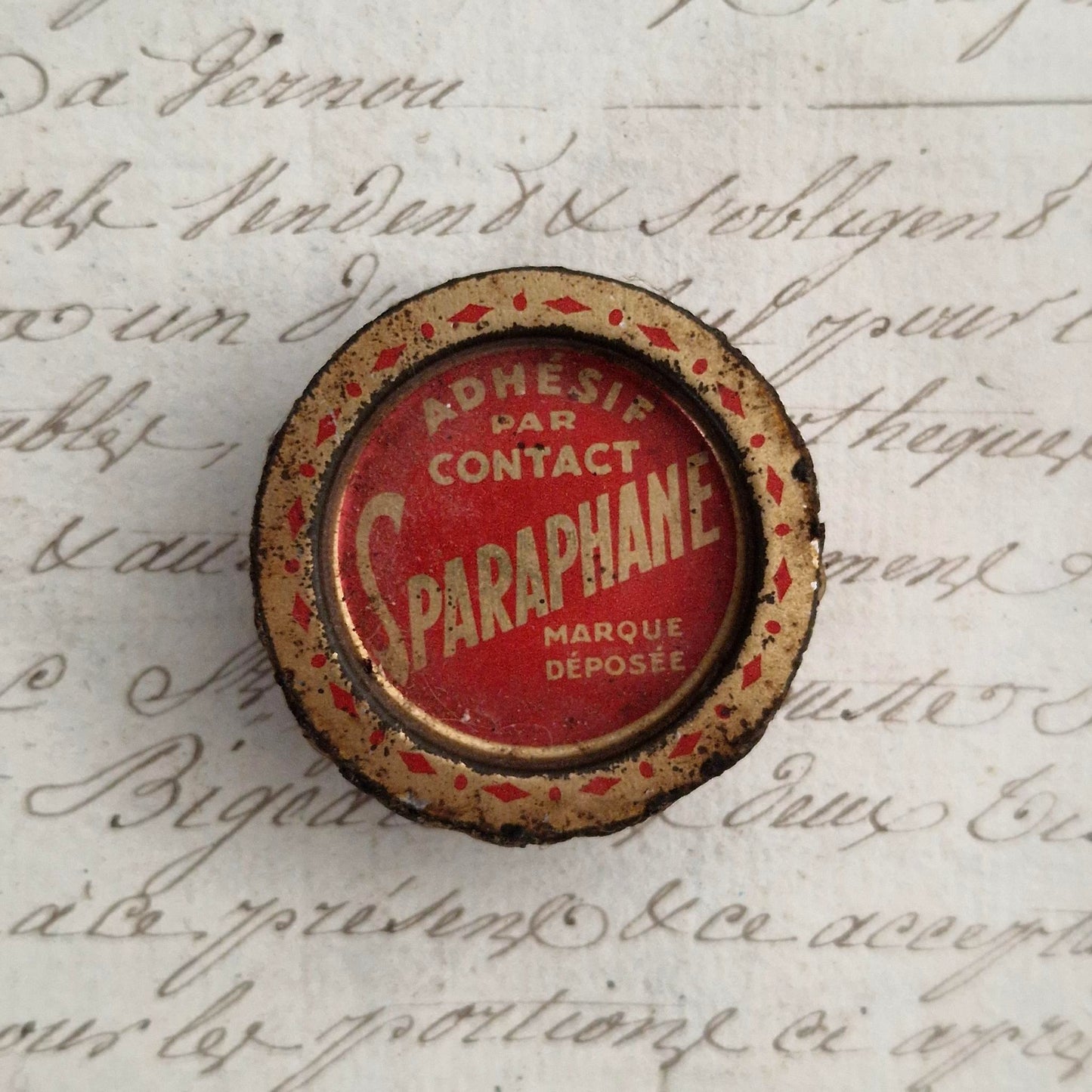 Boîte échantillon scellée de sparadrap « Sparaphane »