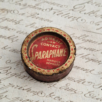 Boîte échantillon scellée de sparadrap « Sparaphane »