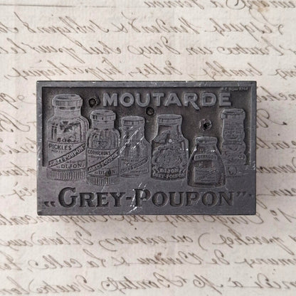 Matrice d'impression publicitaire « Grey-Poupon »