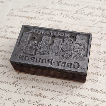 Matrice d'impression publicitaire « Grey-Poupon »