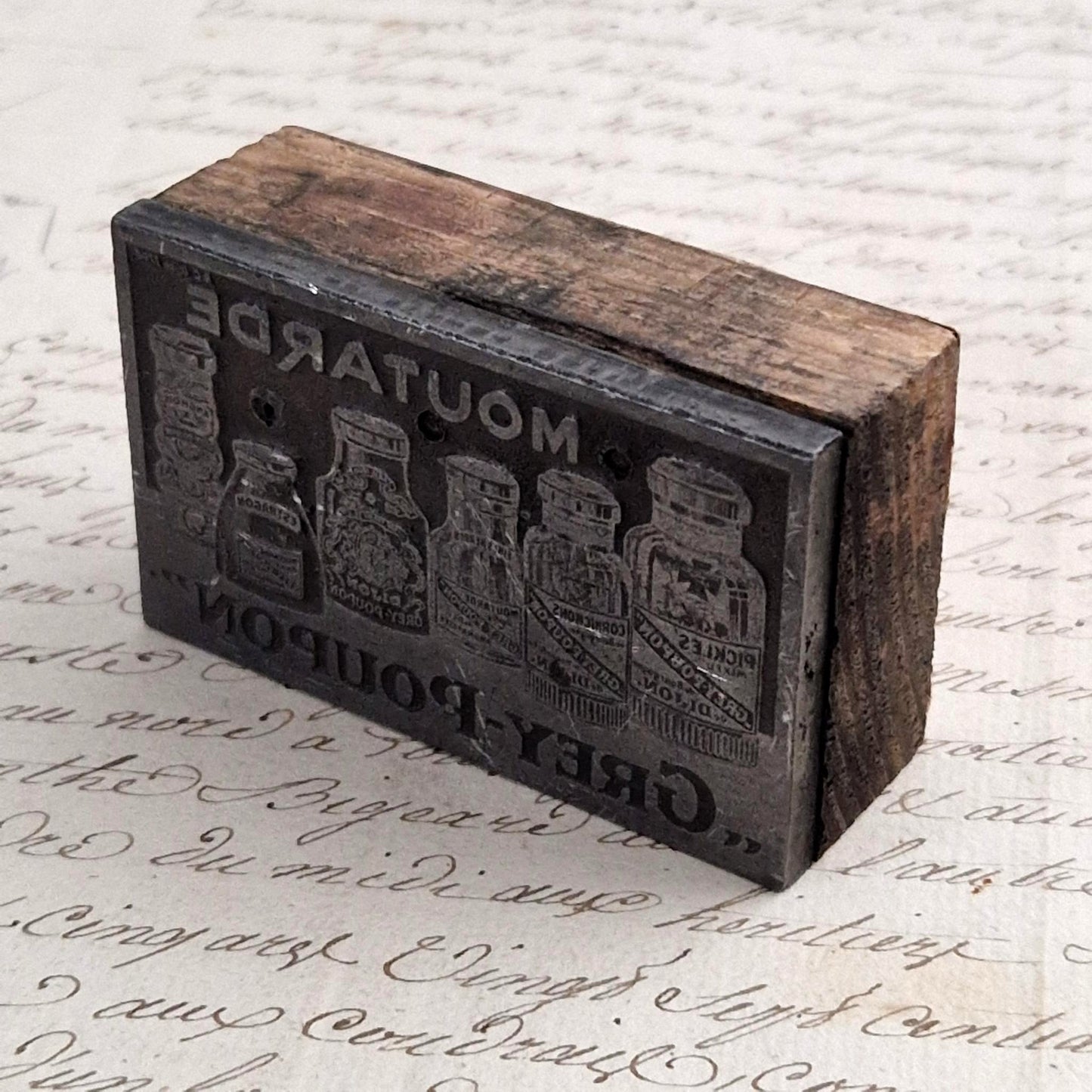 Matrice d'impression publicitaire « Grey-Poupon »