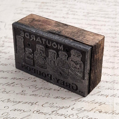 Matrice d'impression publicitaire « Grey-Poupon »