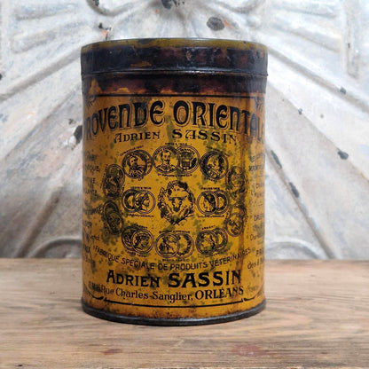 Rare boîte en tôle lithographiée « Provende Orientale »