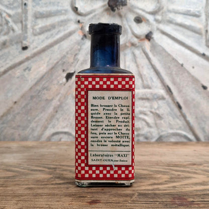 Flacon ancien « Liquide Marque Adin » pour chaussures