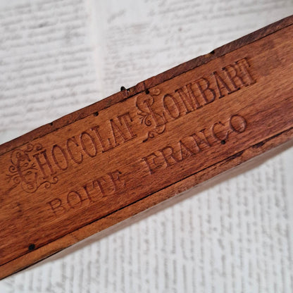 Rare boîte publicitaire « Lombart - Chocolat à la Crème »
