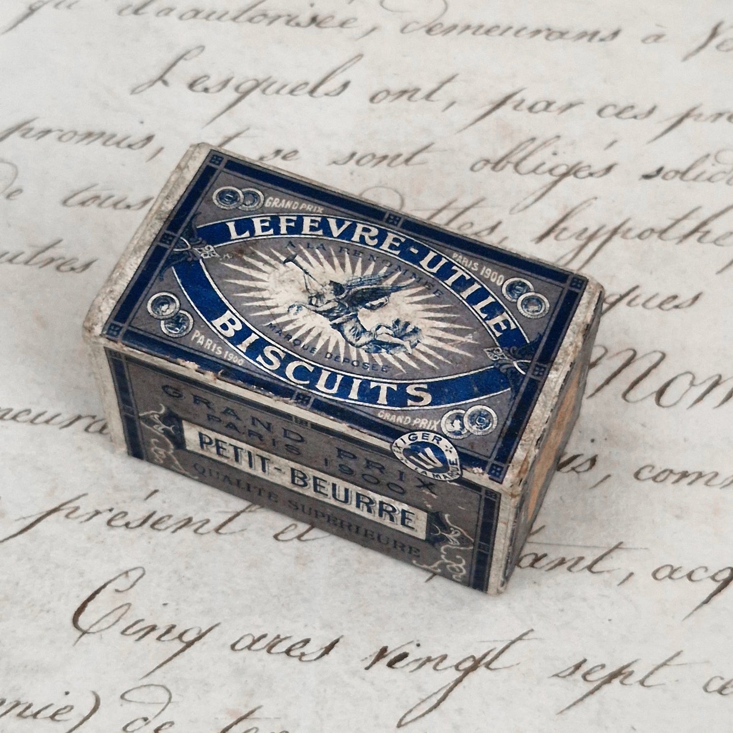 Rare Boîte / paquet factice publicitaire LU « Petit-Beurre »