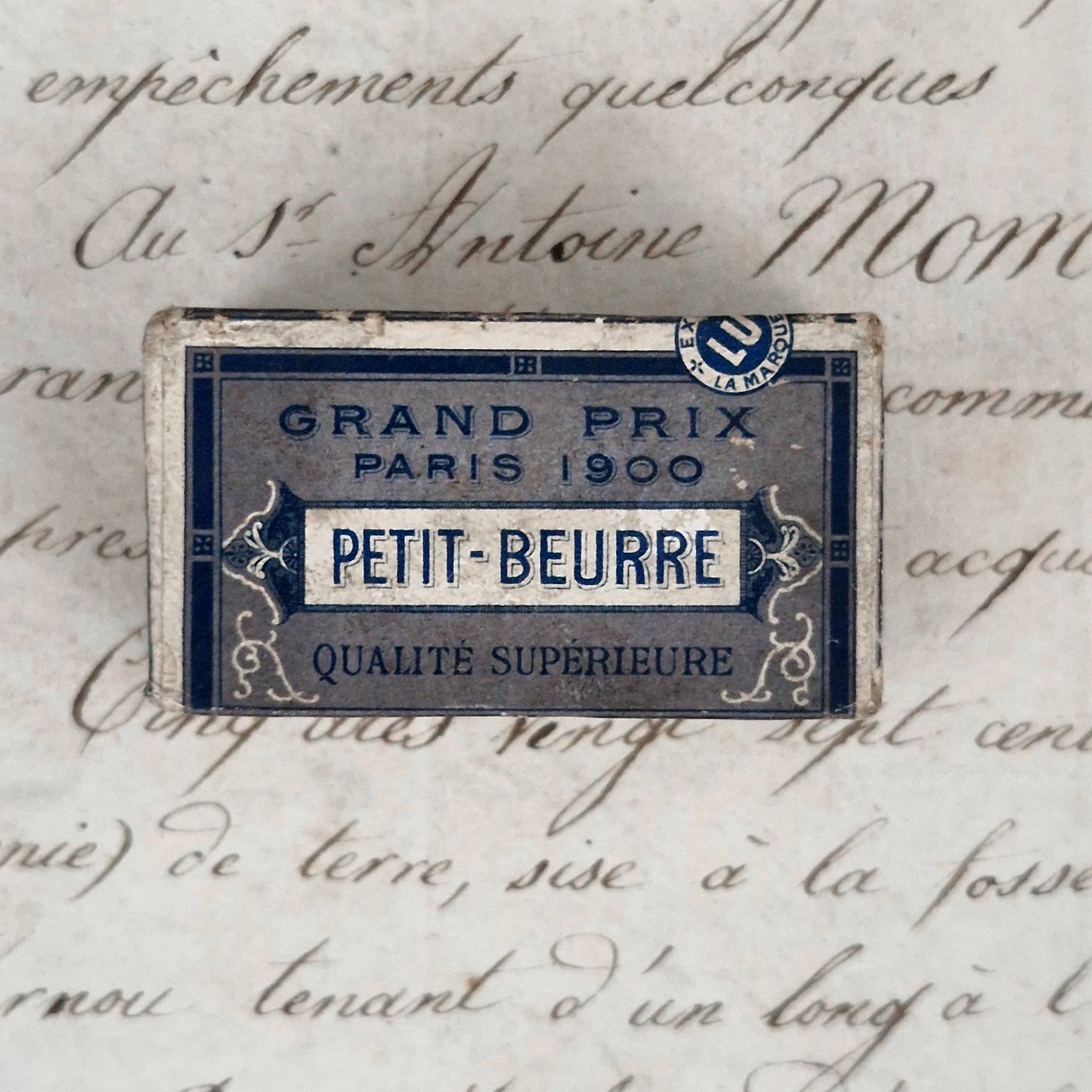 Rare Boîte / paquet factice publicitaire LU « Petit-Beurre »
