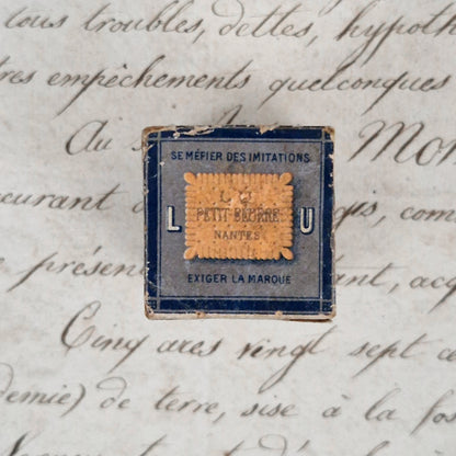 Rare Boîte / paquet factice publicitaire LU « Petit-Beurre »