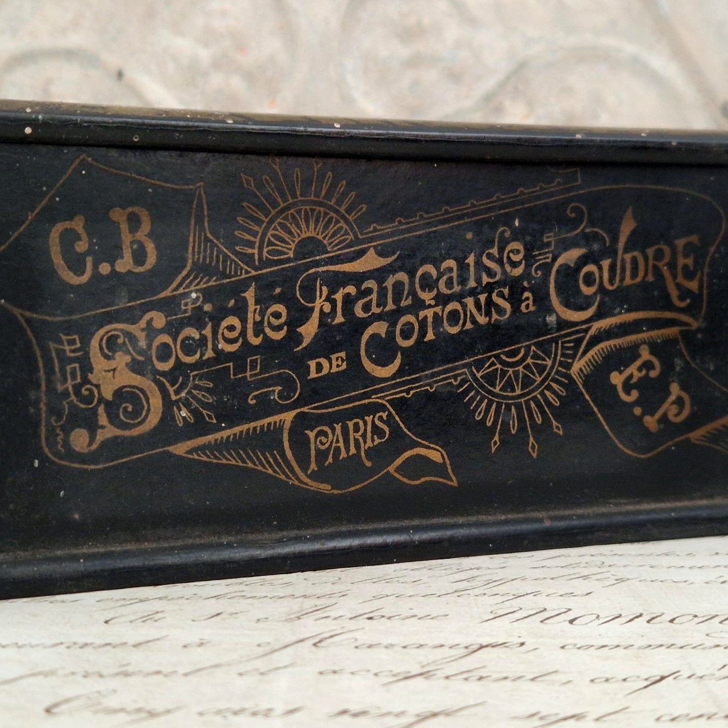 Boîte « Société Française de Cotons à Coudre » - Vers 1900