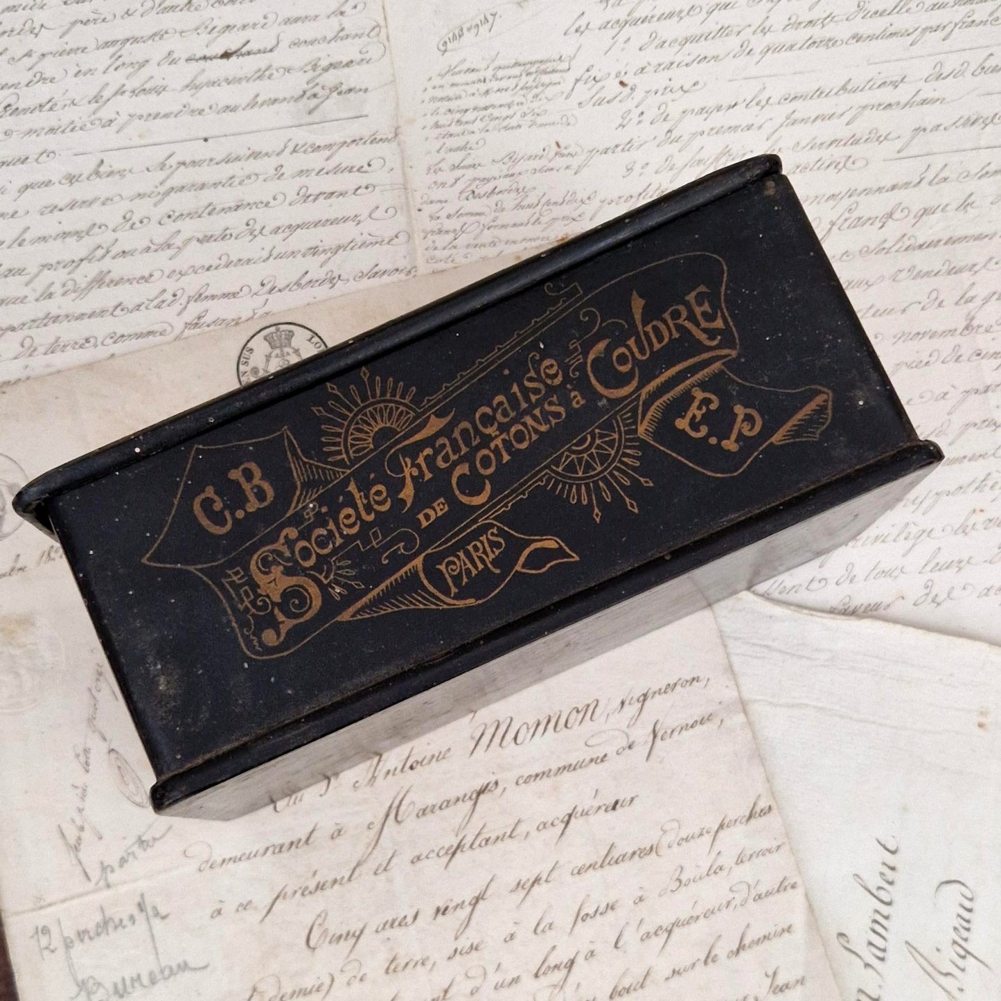 Boîte « Société Française de Cotons à Coudre » - Vers 1900