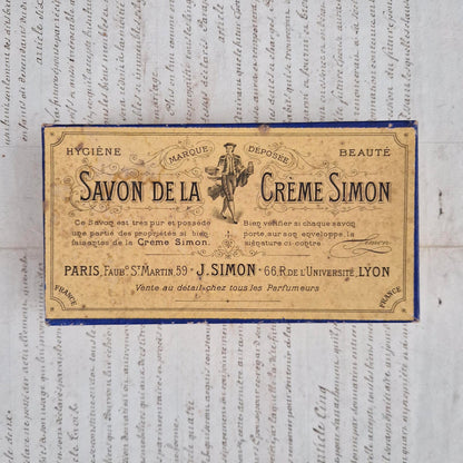 Boîte de parfumerie « Savon de la Crème Simon » - Vers 1890
