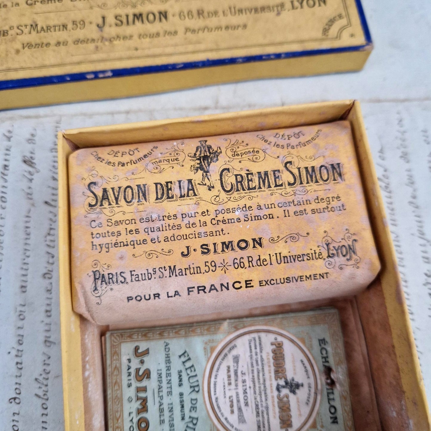 Boîte de parfumerie « Savon de la Crème Simon » - Vers 1890
