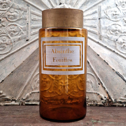 Grand pot d’apothicaire « Absinthe Feuilles » - XIXe