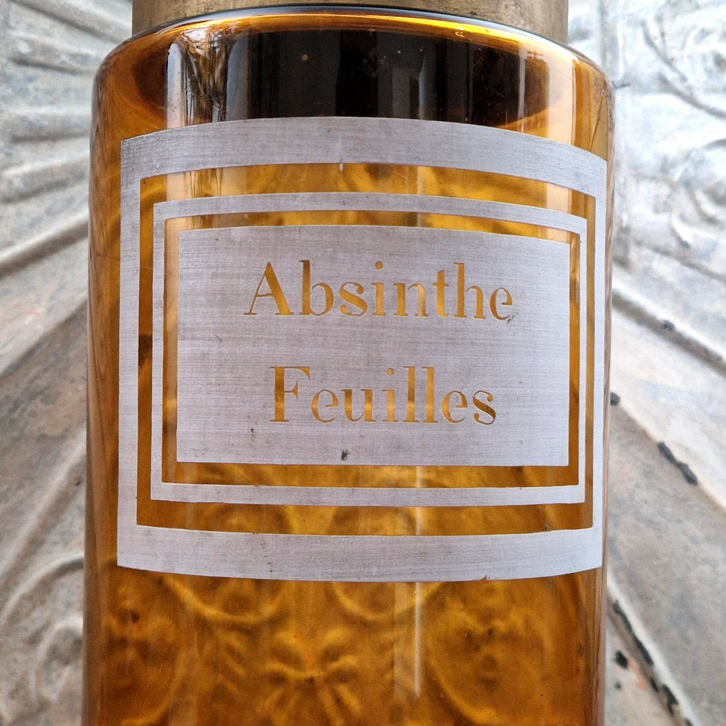 Grand pot d’apothicaire « Absinthe Feuilles » - XIXe
