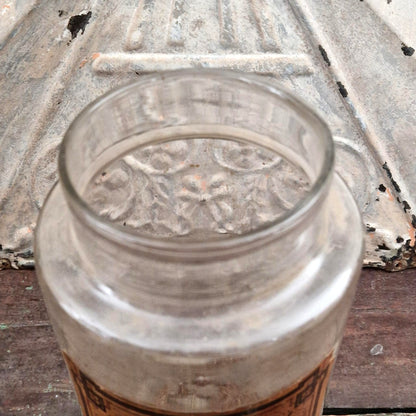 Grand pot d’apothicaire « Feuilles d’Absinthe » - Fin XIXe