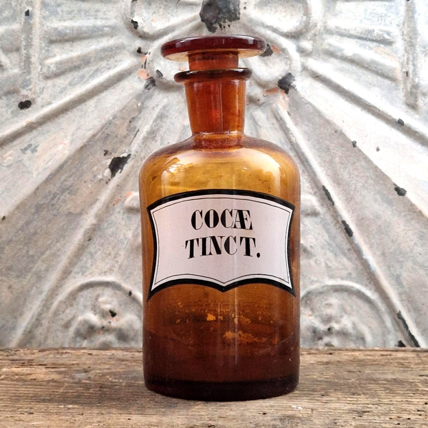 Rare flacon d’apothicaire « Coca Tinct. / Cocaine »