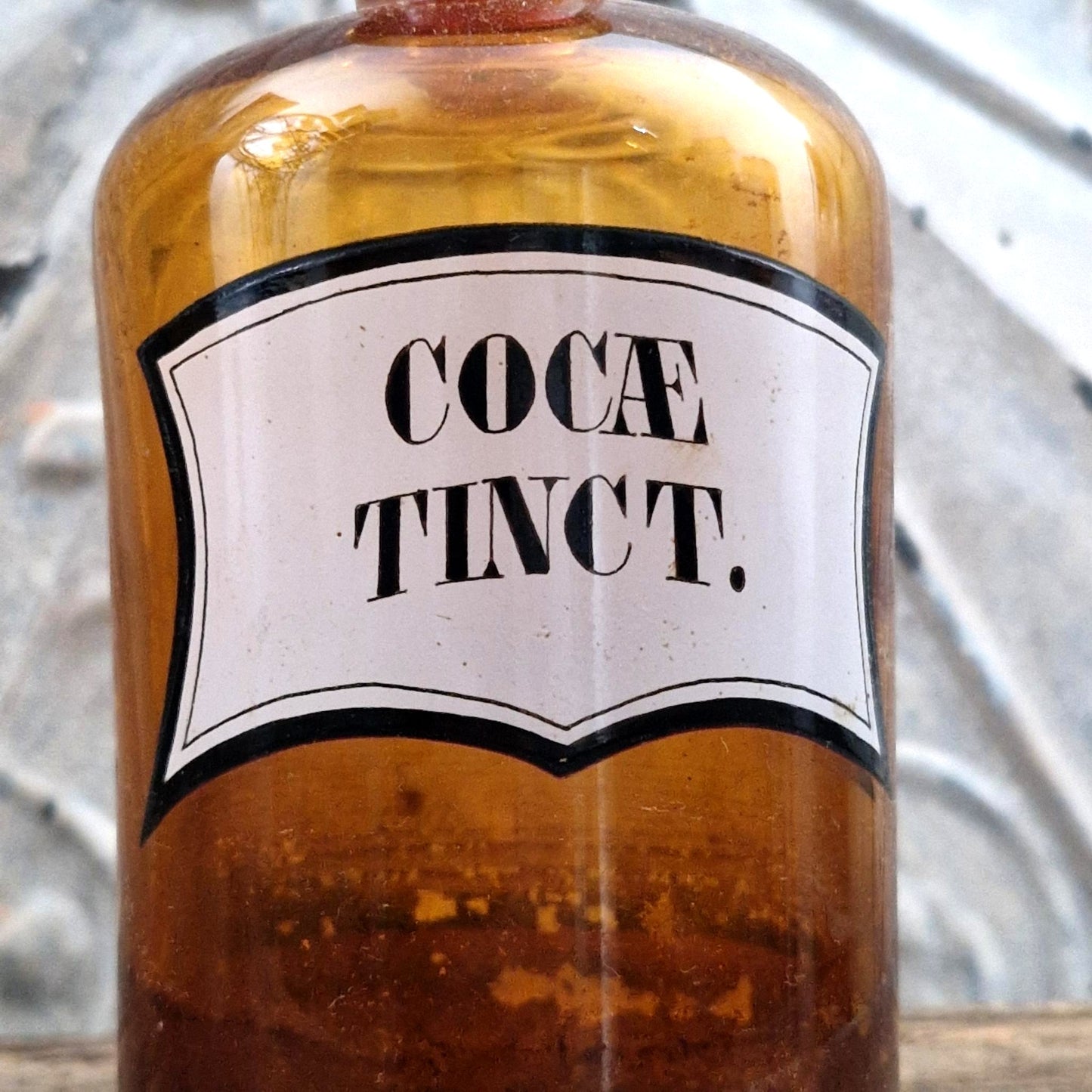 Rare flacon d’apothicaire « Coca Tinct. / Cocaine »