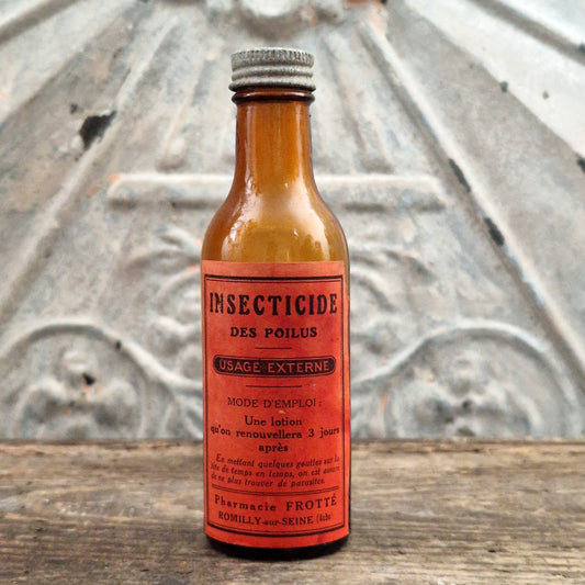 Rare ancien flacon « Insecticide des Poilus » - Vers 1914/1918