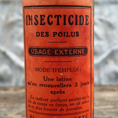 Rare ancien flacon « Insecticide des Poilus » - Vers 1914/1918