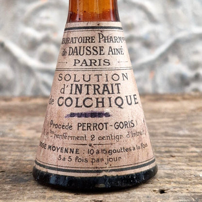 Flacon tronconique « Solution d’Intrait de Colchique »