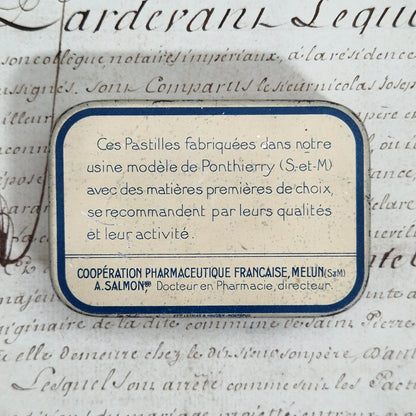 Boîte ancienne Pastilles « Menthol - Borate - Cocaïne »