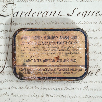 Boîte de Pastilles « Menthol - Borate - Cocaïne »