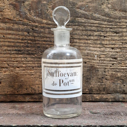 Flacon d’apothicaire « Sulfocyanure de Potassium »