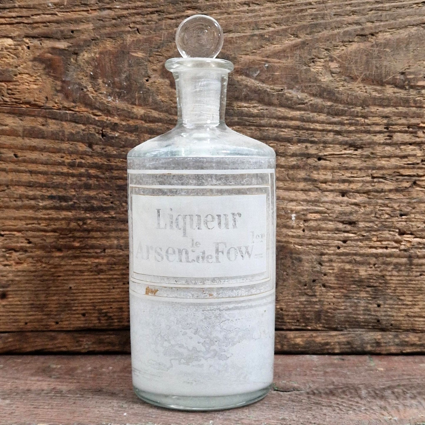 Flacon d’apothicaire « Liqueur d’Arsenic de Fowler » - Ca 1880