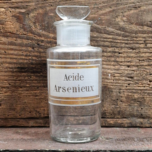 Ancien flacon « Acide Arsénieux » - Arsenic, Vers 1880