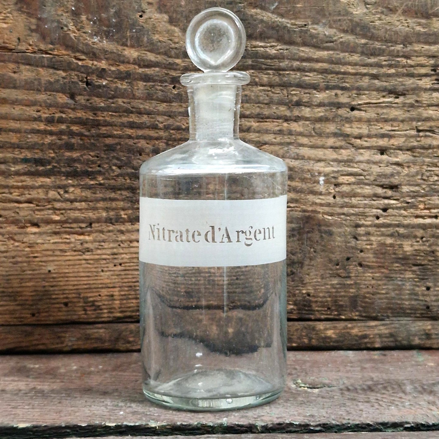 Ancien flacon d’apothicaire « Nitrate d’Argent » - Vers 1880