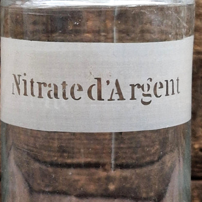 Ancien flacon d’apothicaire « Nitrate d’Argent » - Vers 1880