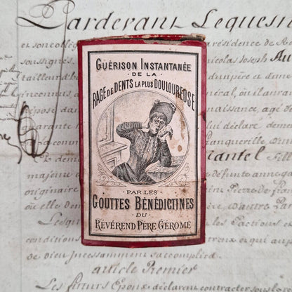 Ancien remède dentaire pour Rage de dents, XIXe