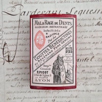 Ancien remède dentaire pour Rage de dents, XIXe