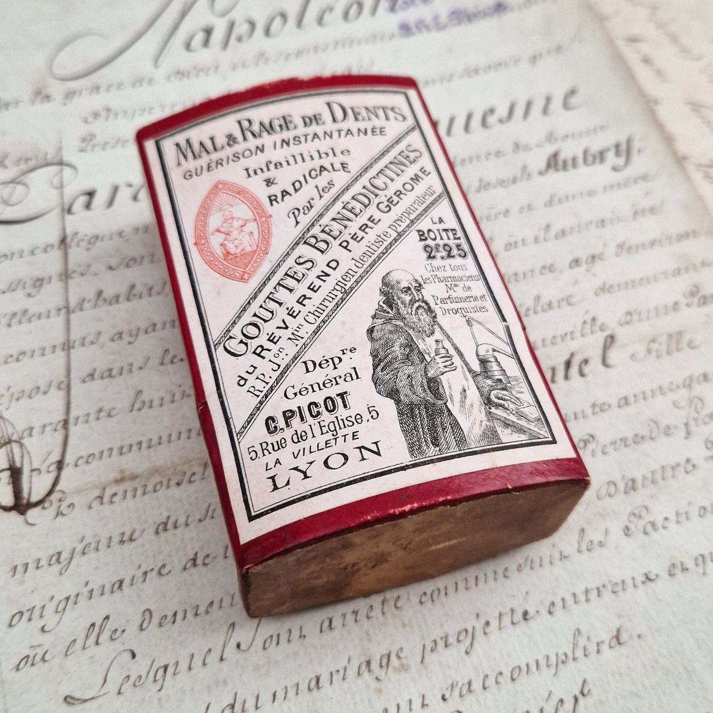 Ancien remède dentaire pour Rage de dents, XIXe
