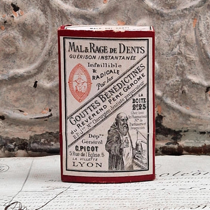 Ancien remède dentaire pour Rage de dents, XIXe