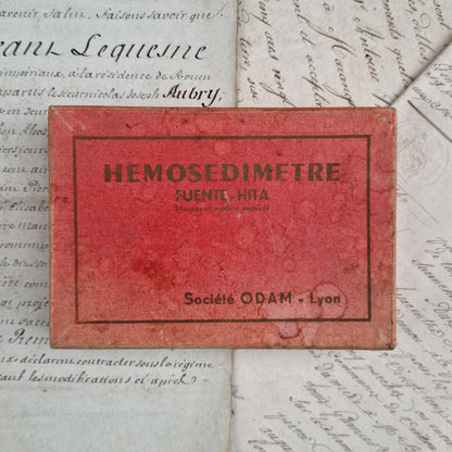 Rare coffret médical « Hémosédimètre » - ODAM Lyon