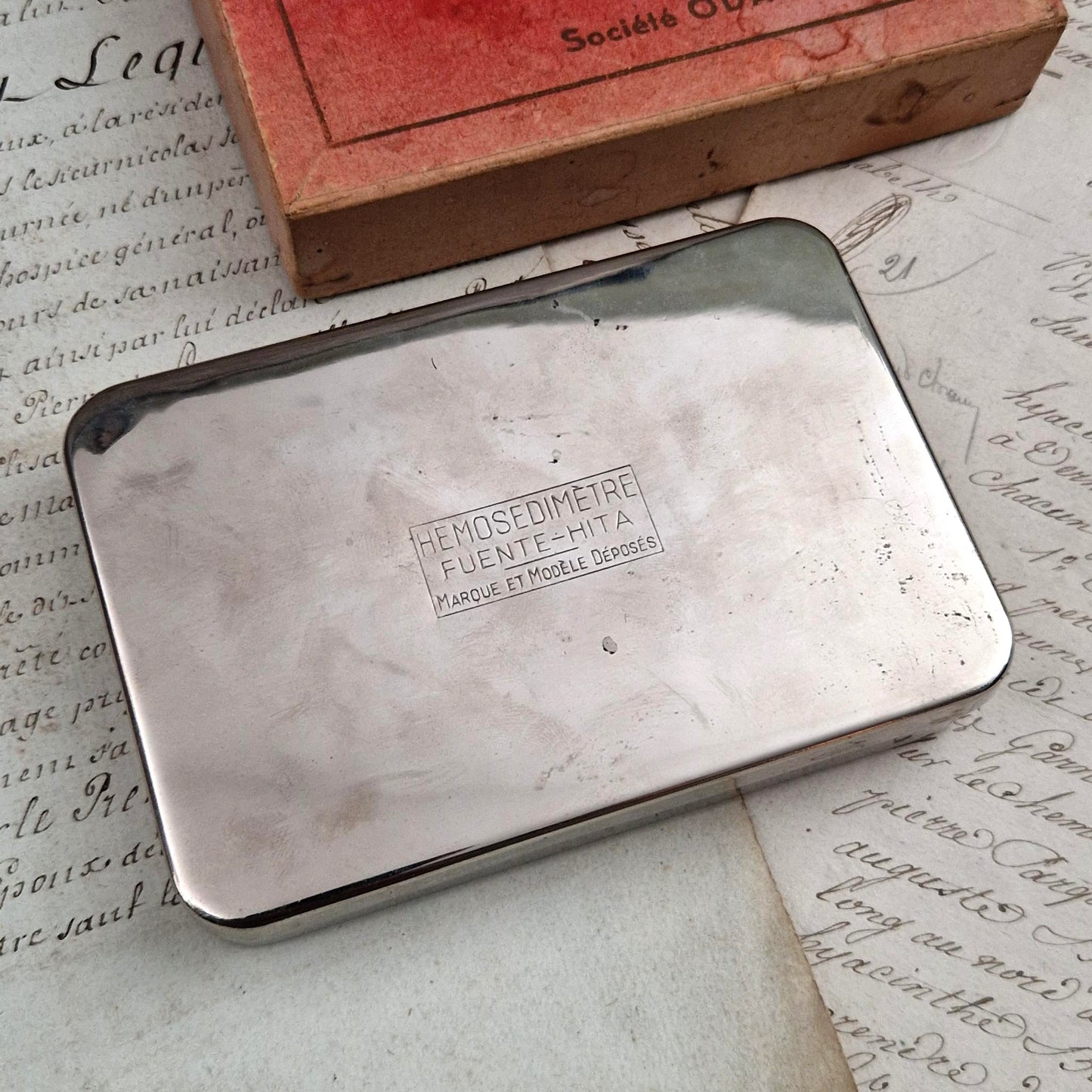 Rare coffret médical « Hémosédimètre » - ODAM Lyon