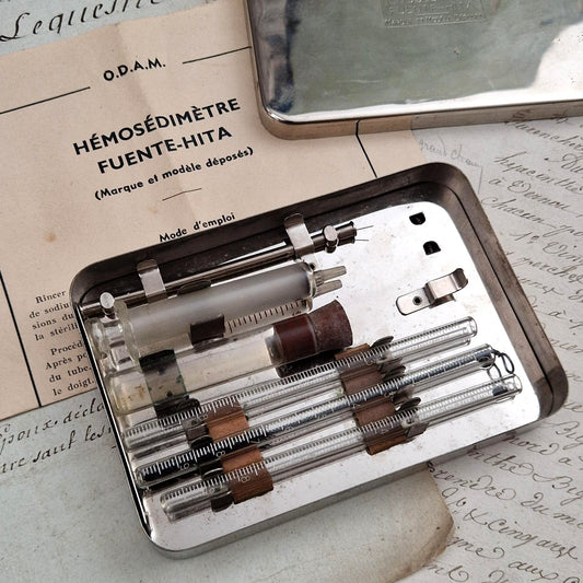Rare coffret médical « Hémosédimètre » - ODAM Lyon