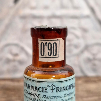 Flacon de pharmacie ancien « Acide phénique liquéfié »