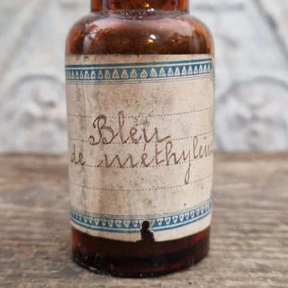 Flacon de pharmacie « Bleu de Méthylène » - Début XXe